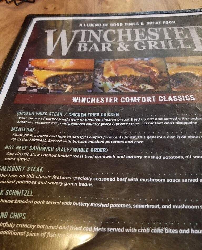 Winchester Saloon - Omaha, NE menu_pic