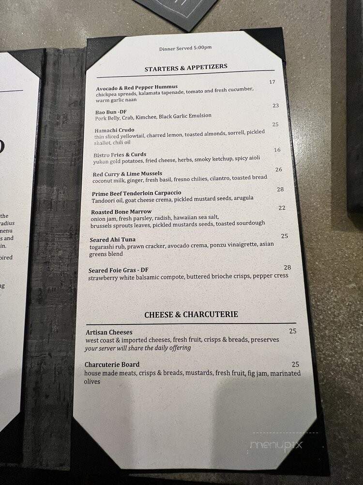 Edgewood Restaurant - Stateline, NV menu_pic