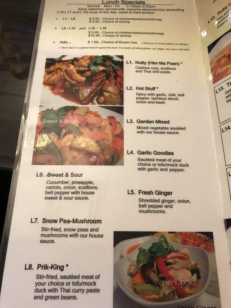A Taste Of Thai - Reno, NV menu_pic