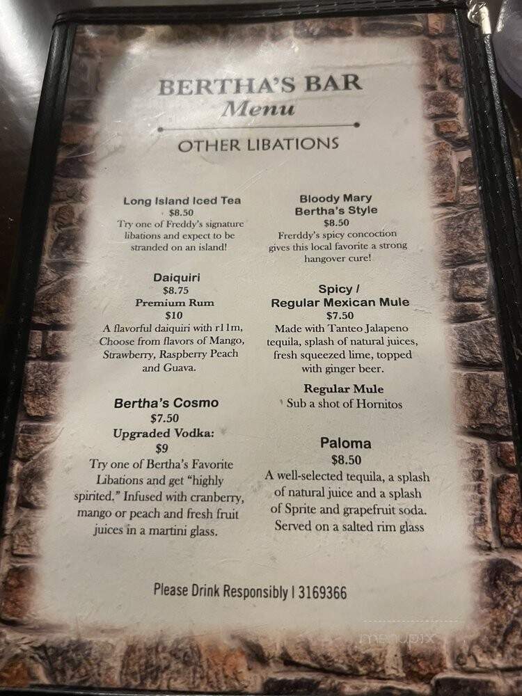 Bertha Miranda's Mexican - Reno, NV menu_pic