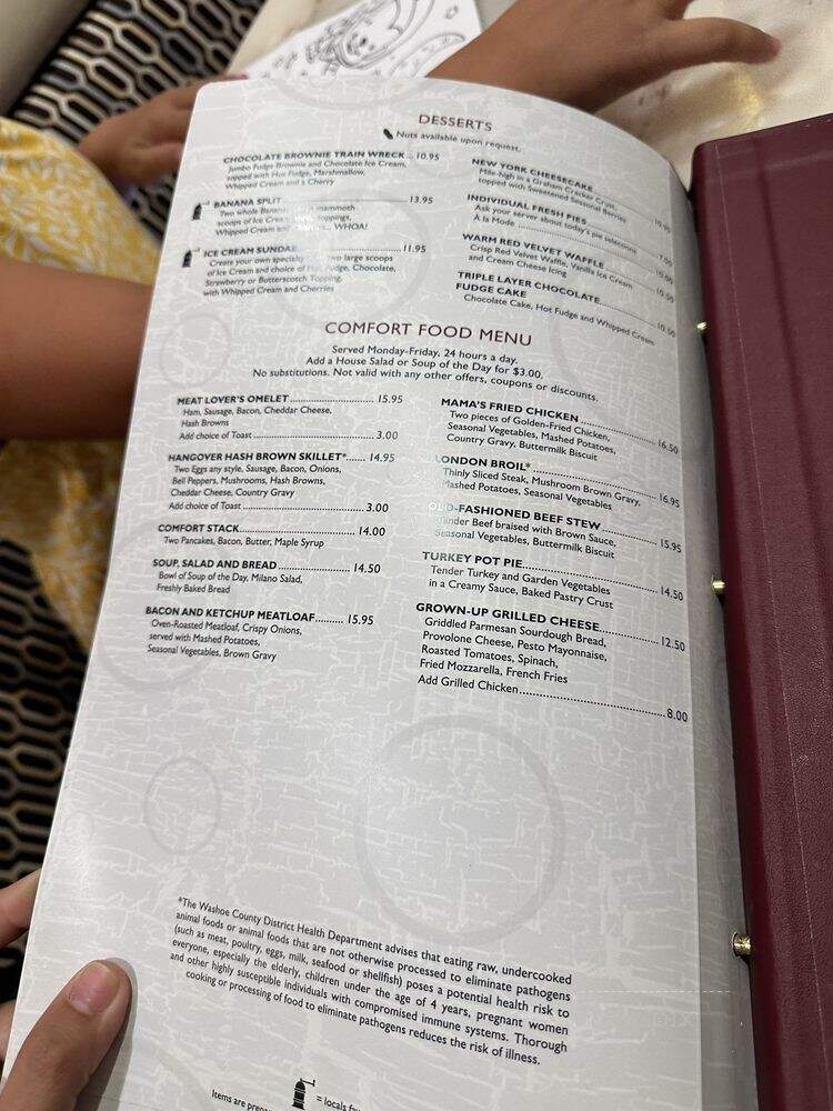 24 Hour Coffee Shop at Peppermill Casino - Reno, NV menu_pic