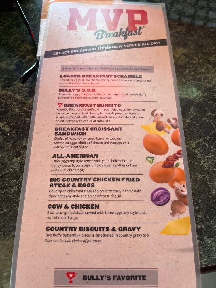 Bully's Sports Bar & Grill - Sparks, NV menu_pic