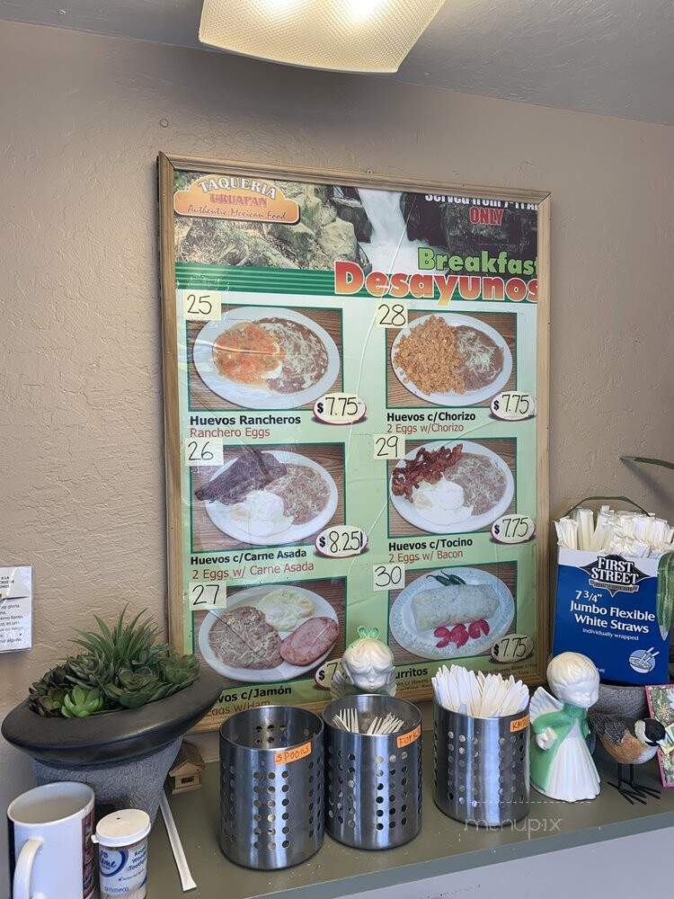 Taqueria Uruaban - Carson City, NV menu_pic