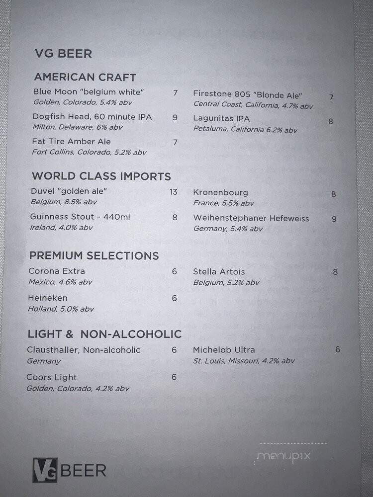 Vintner Grill - Las Vegas, NV menu_pic