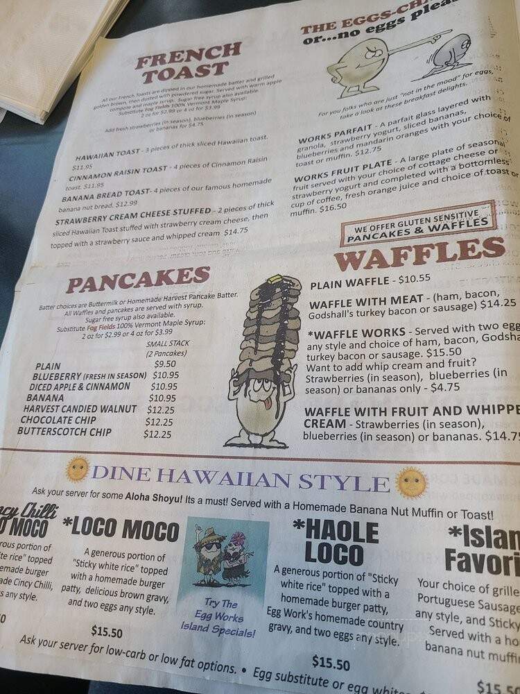 Egg Works - Las Vegas, NV menu_pic
