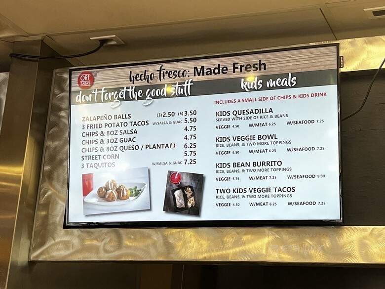Zabas Mexican Grill - Las Vegas, NV menu_pic