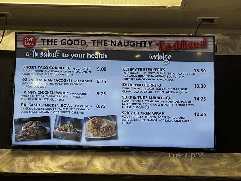 Zabas Mexican Grill - Las Vegas, NV menu_pic