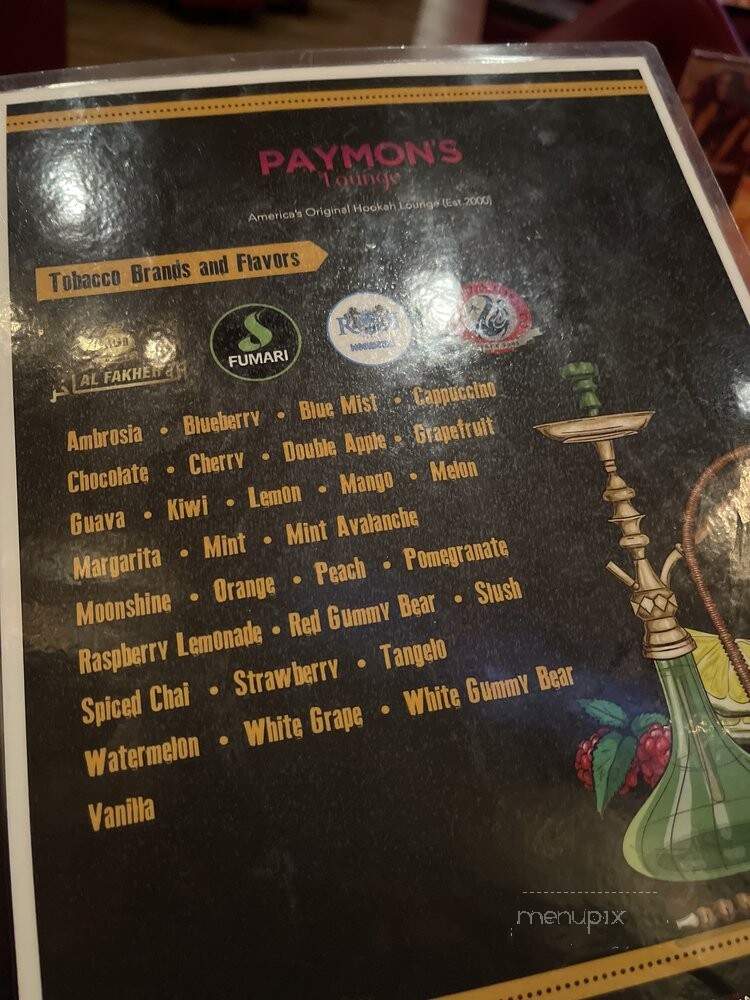 Paymon's Mediterranean Cafe - Las Vegas, NV menu_pic