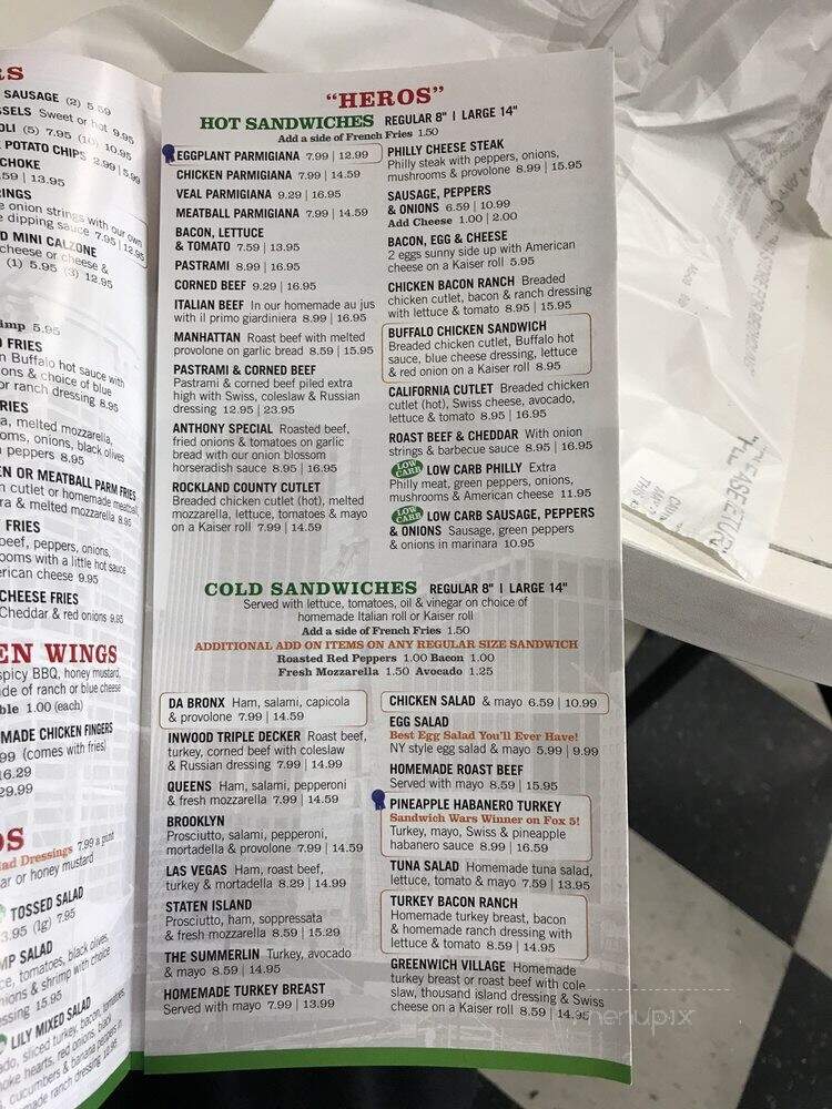 Rocco's New York Italian Deli - Las Vegas, NV menu_pic