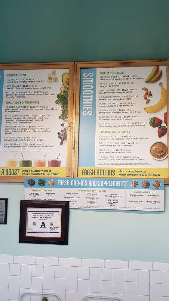 Tropica Smoothie Cafe - Las Vegas, NV menu_pic