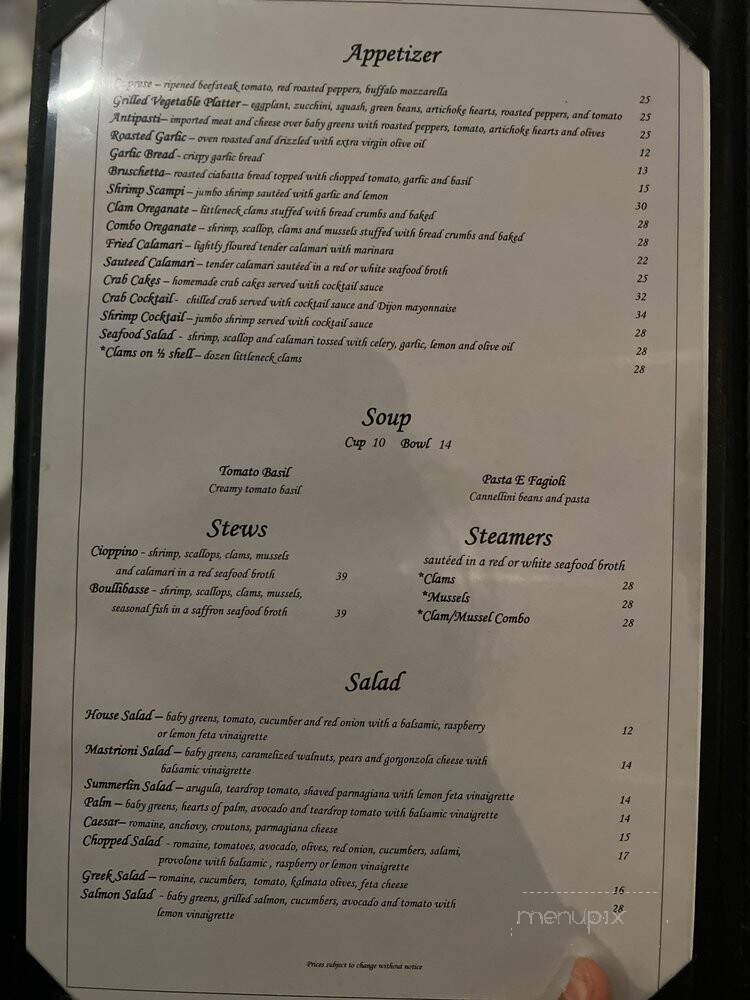 Cafe Mastrioni - Las Vegas, NV menu_pic
