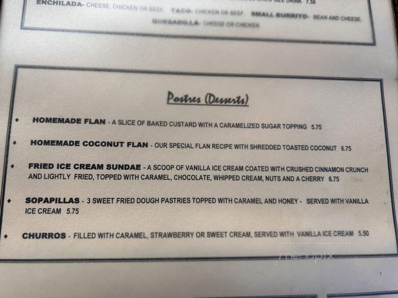 Frank & Fina's Cocina - Las Vegas, NV menu_pic