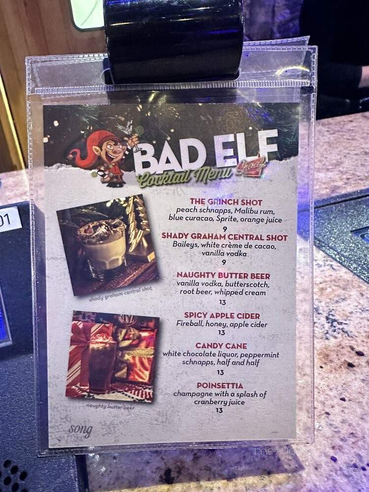 Shady Grove Lounge - Las Vegas, NV menu_pic