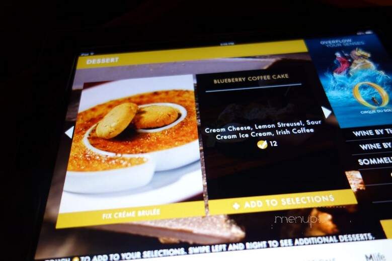 Fix Restaurant & Bar - Las Vegas, NV menu_pic