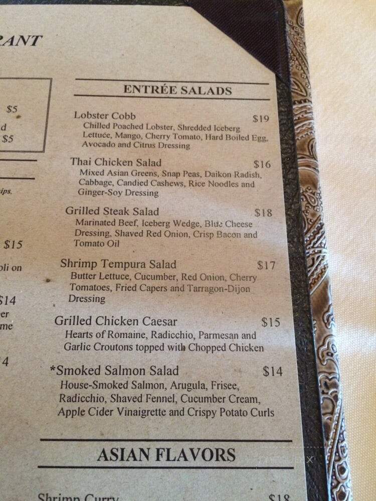 Cili Fine Dining - Las Vegas, NV menu_pic