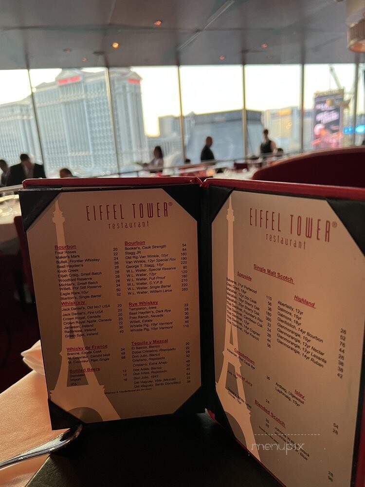 Eiffel Tower Restaurant - Las Vegas, NV menu_pic