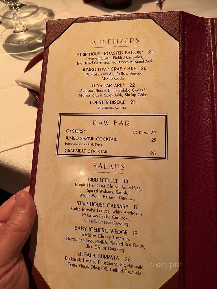 Strip House - Las Vegas, NV menu_pic