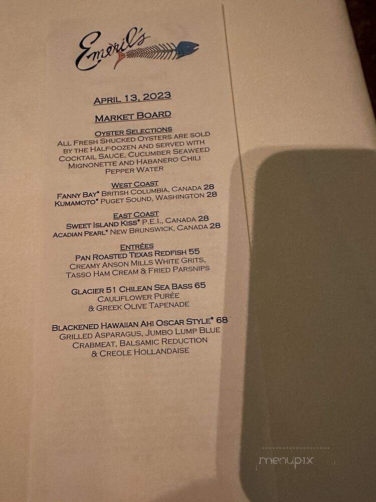 Emeril's New Orleans Fish House - Las Vegas, NV menu_pic