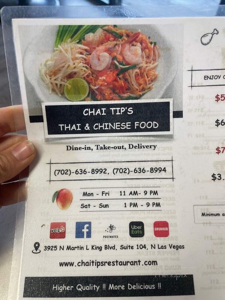 Chai Tip's Thai & Chinese - North Las Vegas, NV