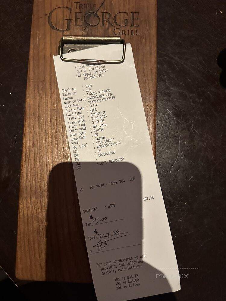 Triple George Grill - Las Vegas, NV