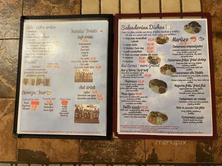 Salvadoreno Restaurant - Las Vegas, NV menu_pic