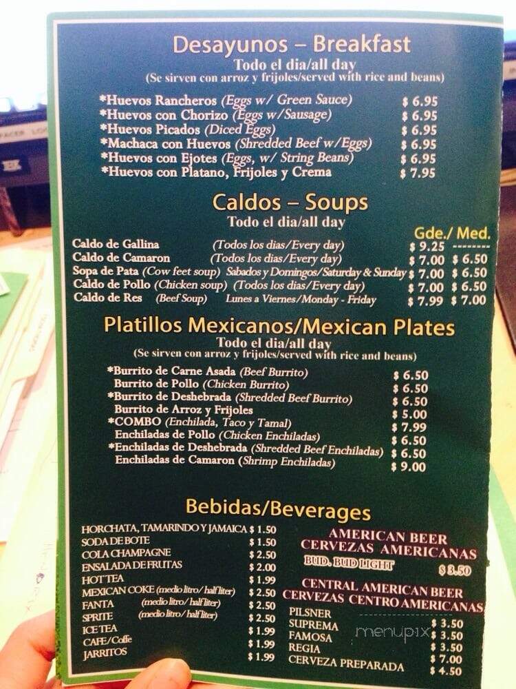 Esmeralda's Cafe - Las Vegas, NV menu_pic