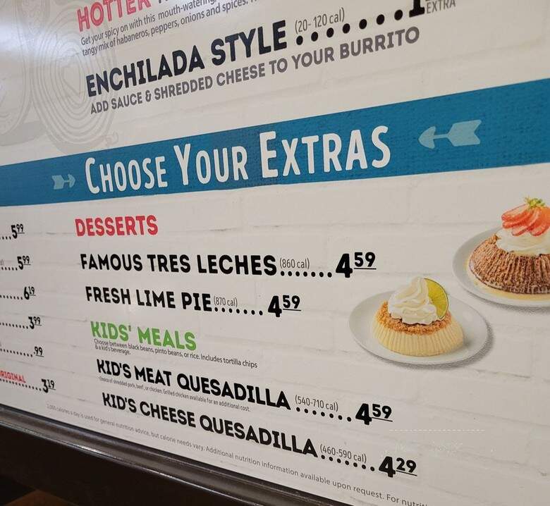 Cafe Rio - Las Vegas, NV menu_pic