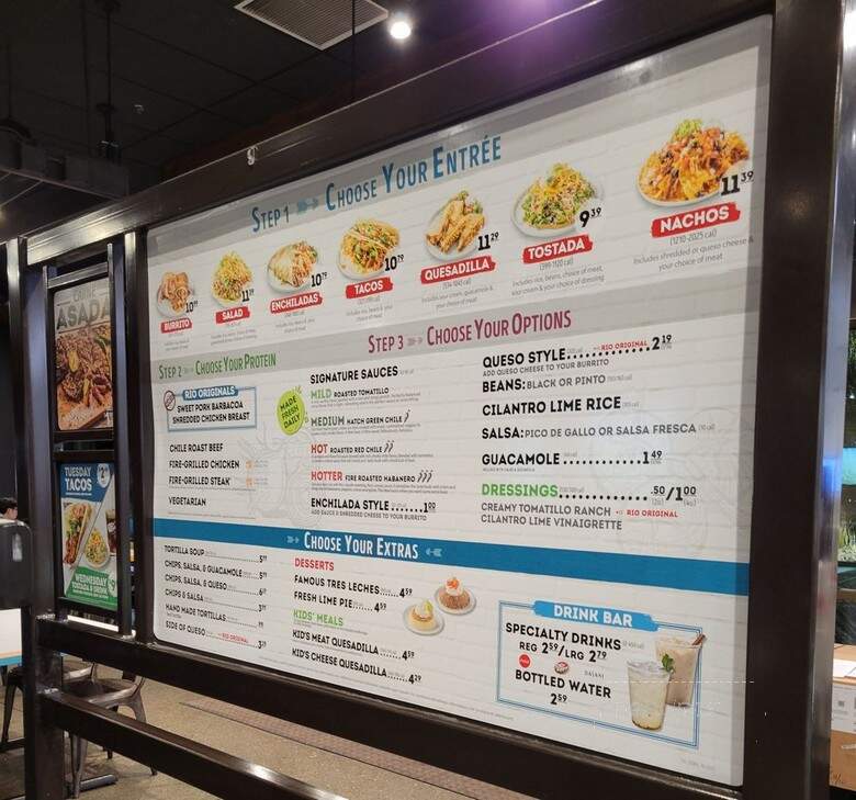 Cafe Rio - Las Vegas, NV menu_pic