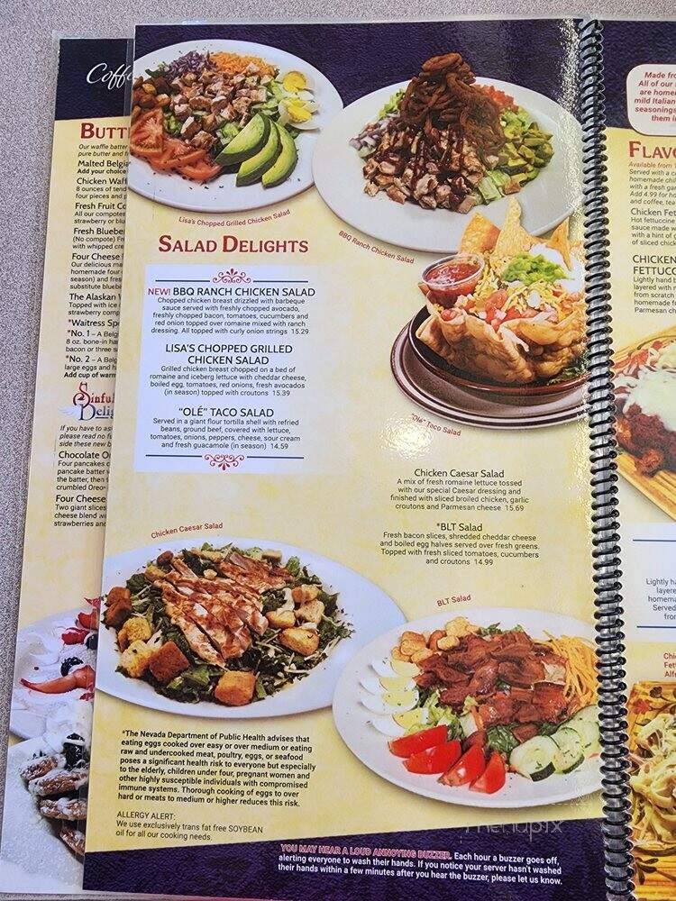 Blueberry Hill Family Restaurant - Las Vegas, NV menu_pic