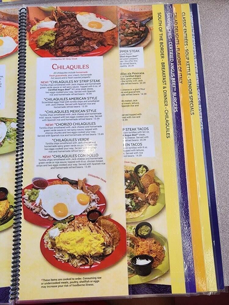 Blueberry Hill Family Restaurant - Las Vegas, NV menu_pic