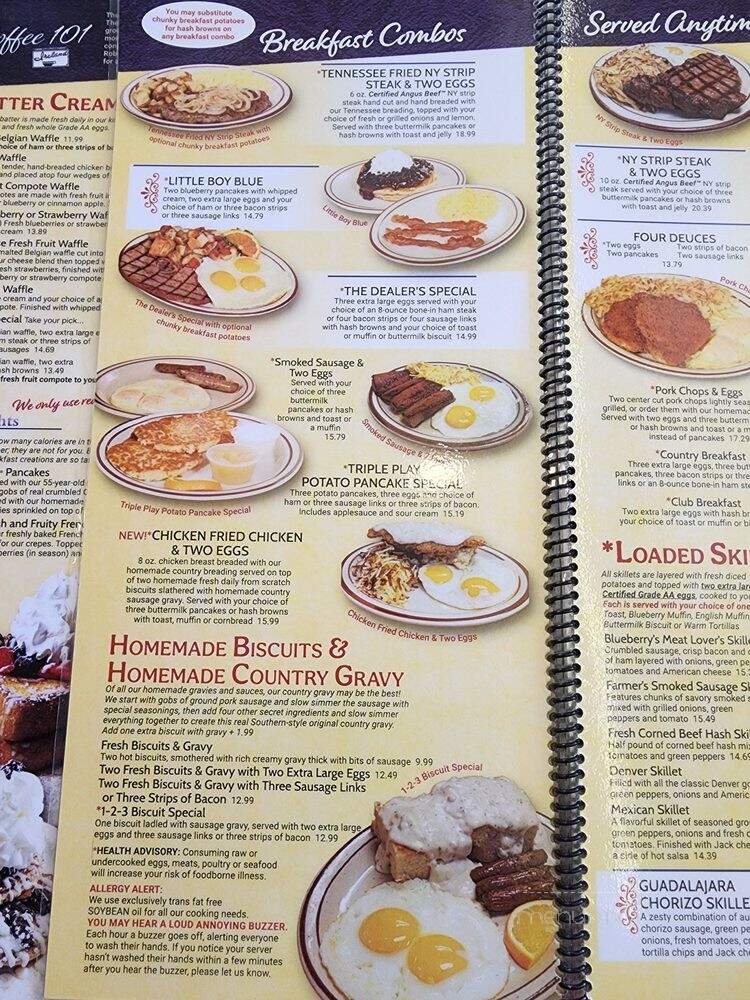 Blueberry Hill Family Restaurant - Las Vegas, NV menu_pic