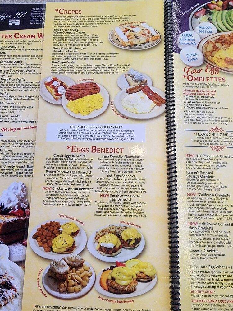 Blueberry Hill Family Restaurant - Las Vegas, NV menu_pic