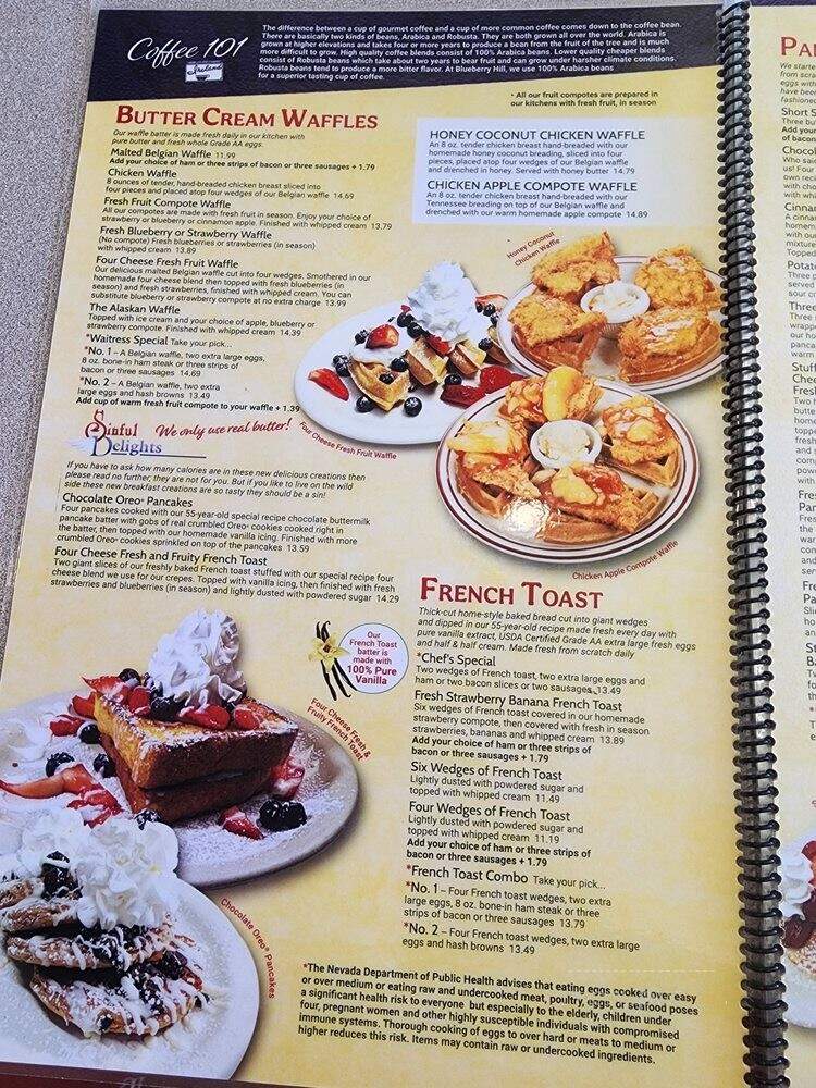 Blueberry Hill Family Restaurant - Las Vegas, NV menu_pic