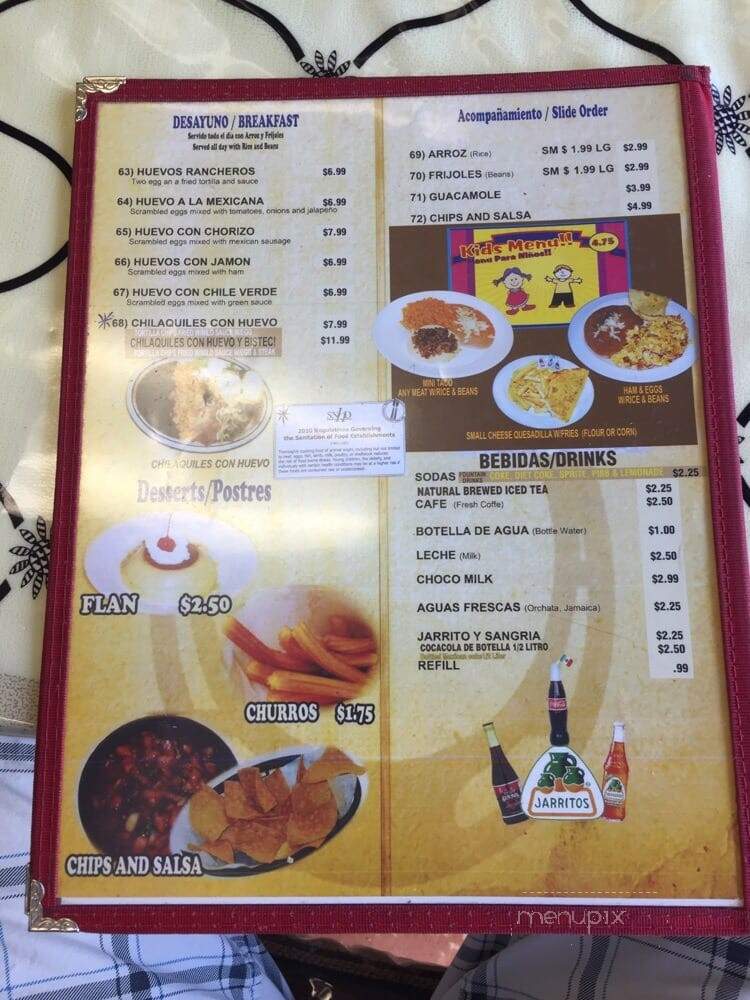 El Herradero Mexican Restaurant - Las Vegas, NV menu_pic