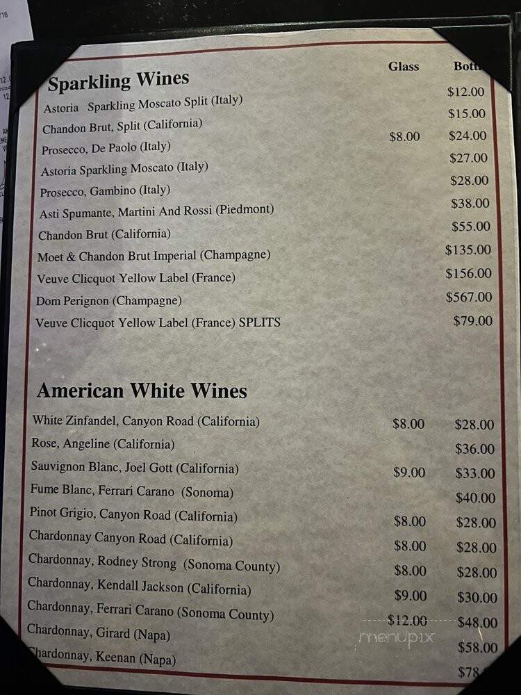 Italian American Supper Club - Las Vegas, NV menu_pic