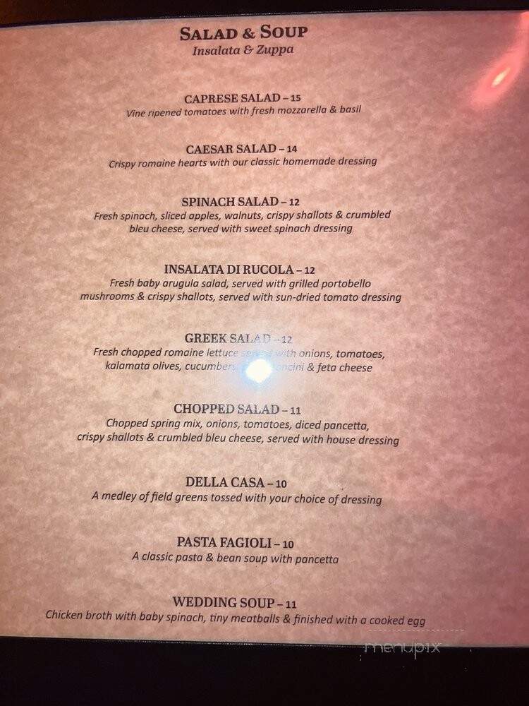 Italian American Supper Club - Las Vegas, NV menu_pic