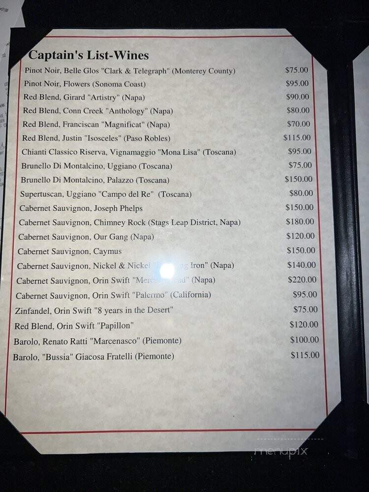 Italian American Supper Club - Las Vegas, NV menu_pic