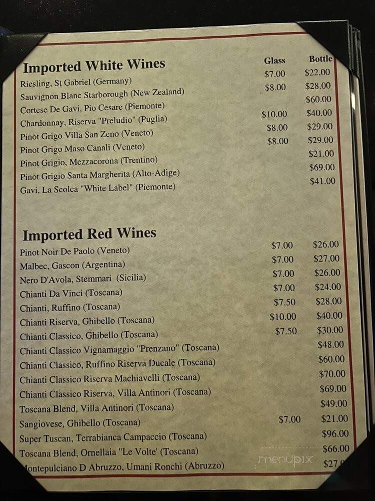 Italian American Supper Club - Las Vegas, NV menu_pic