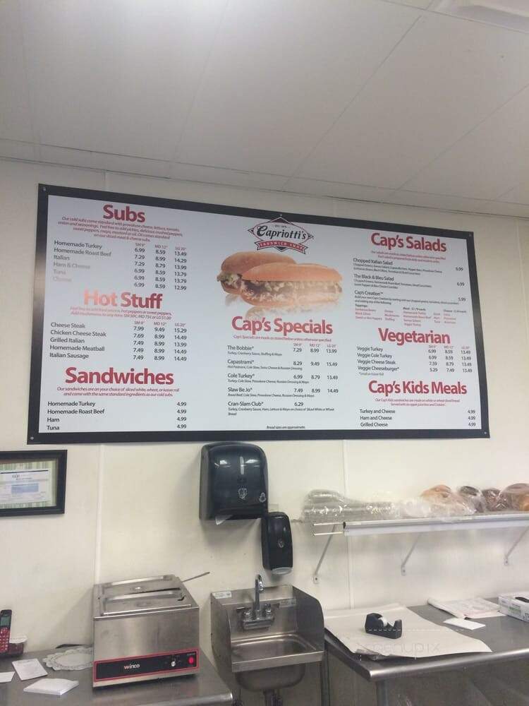 Capriotti's Sandwich Shop - Henderson, NV menu_pic