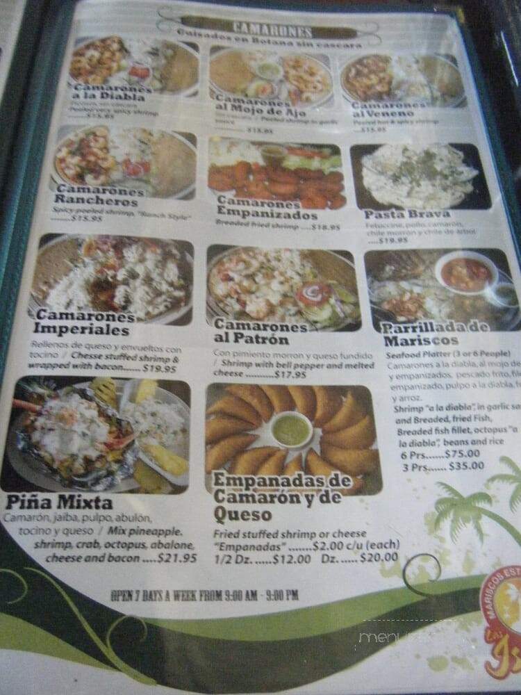 Mariscos Las Islita - Las Vegas, NV menu_pic