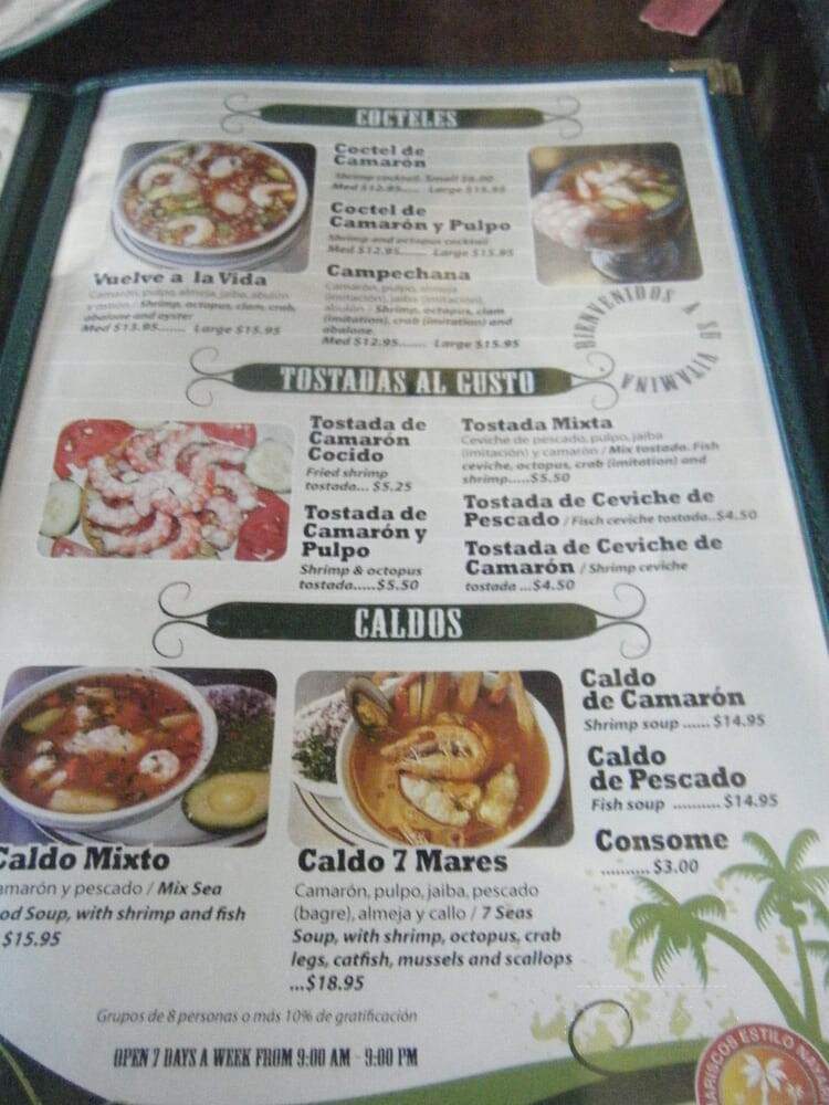 Mariscos Las Islita - Las Vegas, NV menu_pic