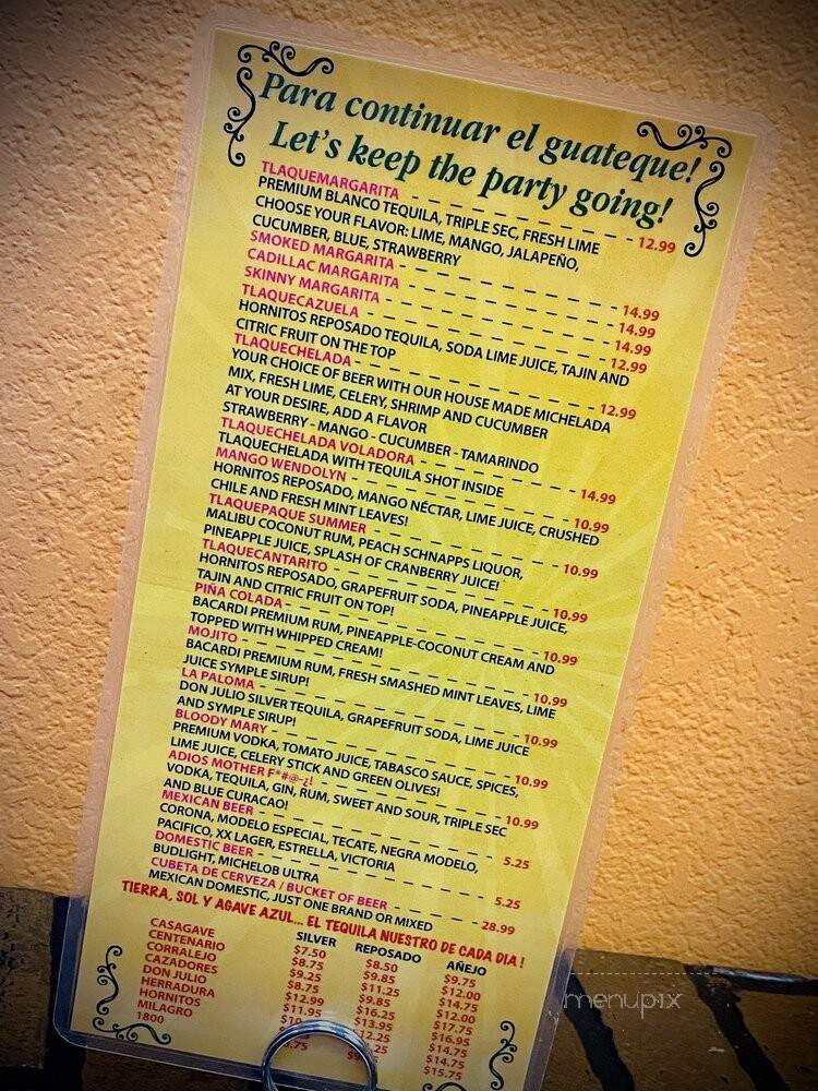 Casa Tlaquepaque - Las Vegas, NV menu_pic
