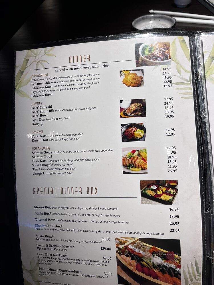 Momoyama Sushi & Japanese - Henderson, NV menu_pic
