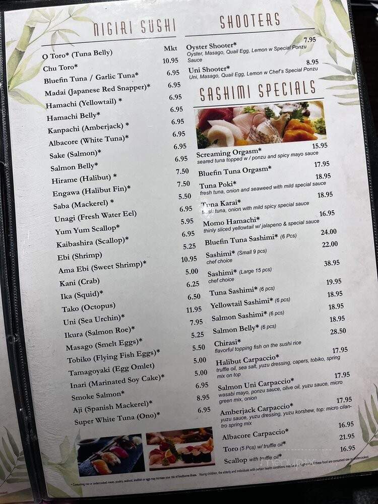 Momoyama Sushi & Japanese - Henderson, NV menu_pic