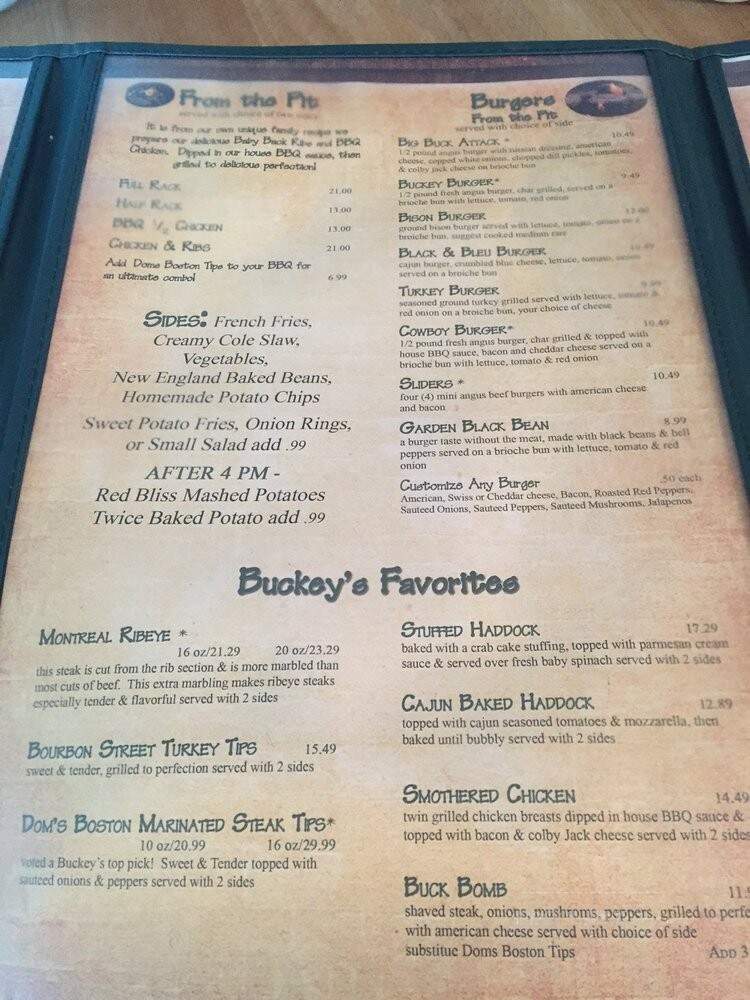Buckey's Restaurants Tavern - Moultonborough, NH