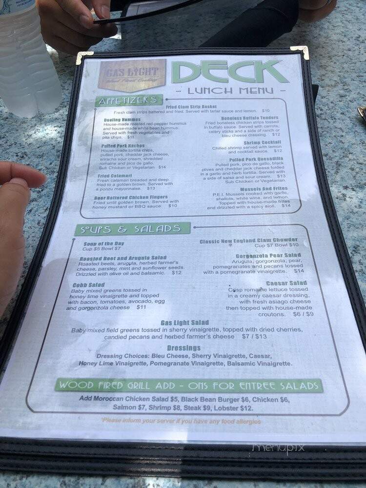 Gas Light Co - Portsmouth, NH menu_pic