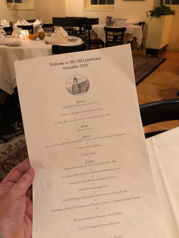Old Court House Restaurants - Newport, NH menu_pic
