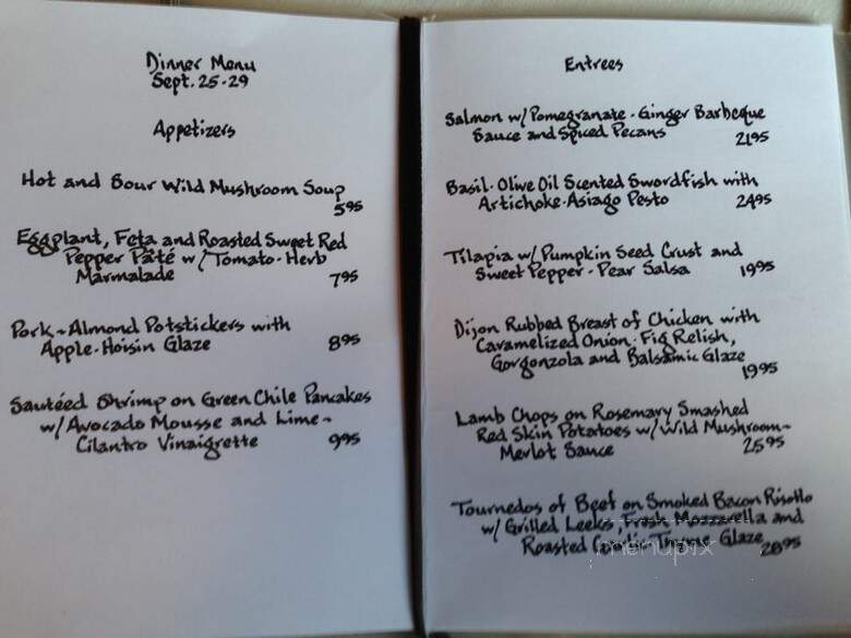 Tim-Bir Alley - Bethlehem, NH menu_pic