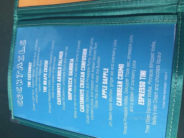 Top Of The Harbor - Seabrook, NH menu_pic