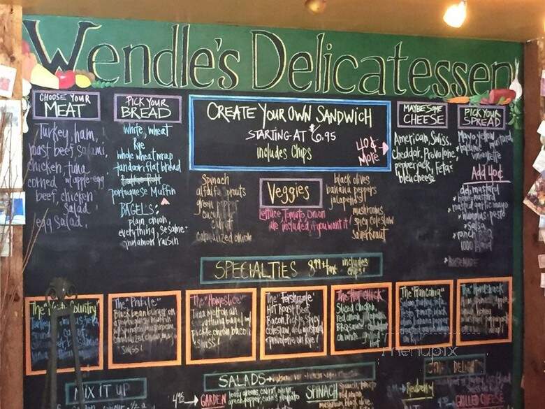 Wendless Delicatessen & Cafe - Franconia, NH menu_pic